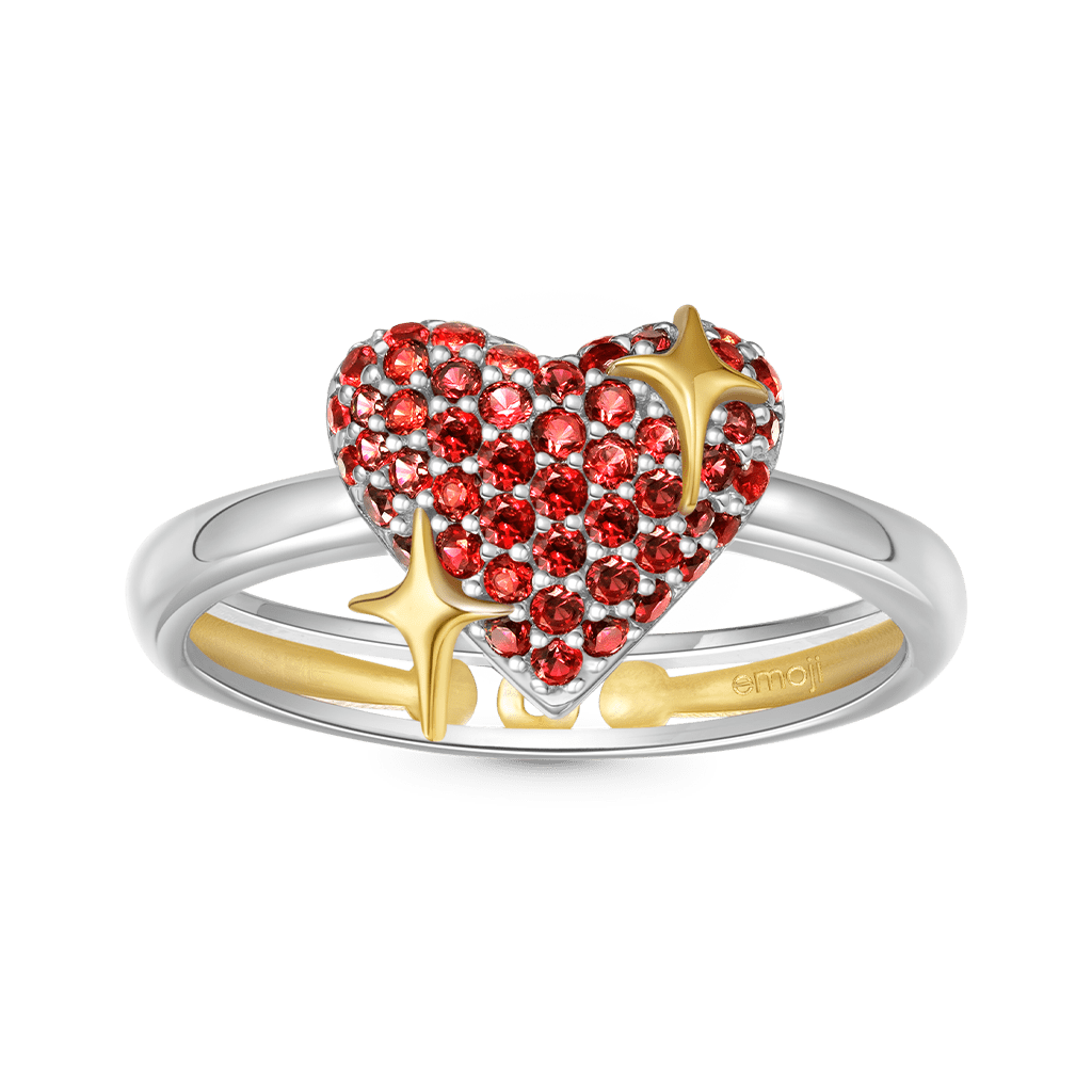 emoji Sparking Heart Ring image number 0