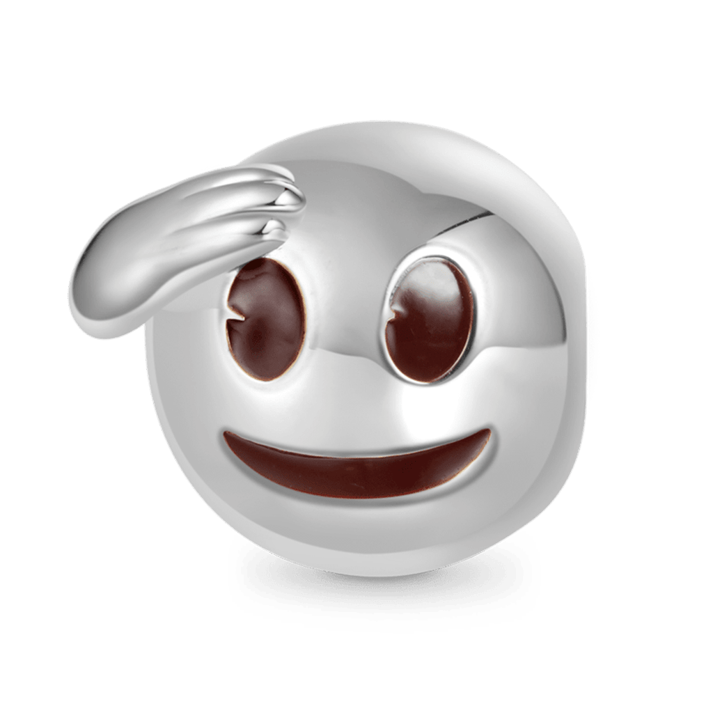 emoji Salute Face Charm image number 0