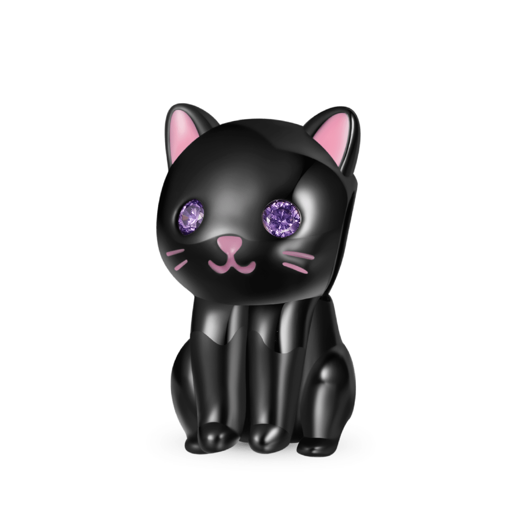 Double-layer Black Cat Charm image number 2