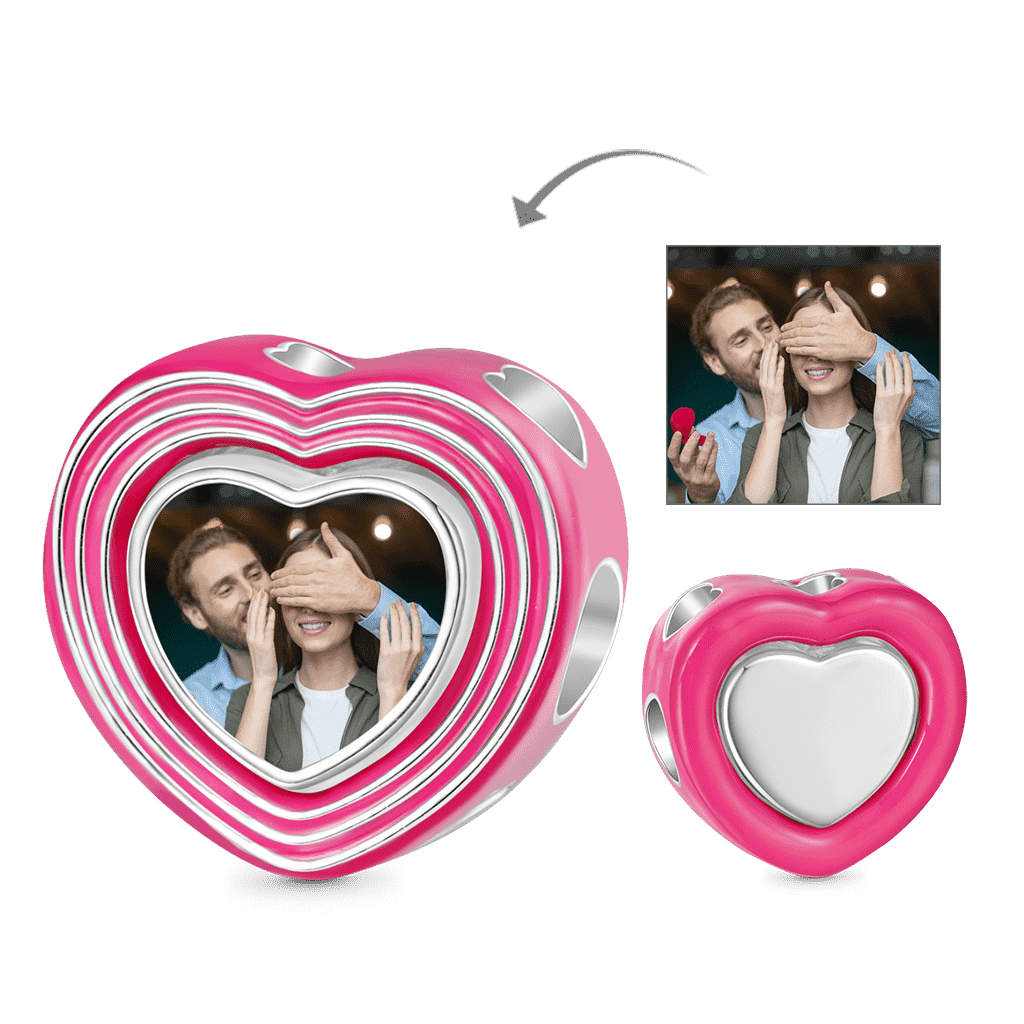 Multi-layer Heart Photo Charm image number 0