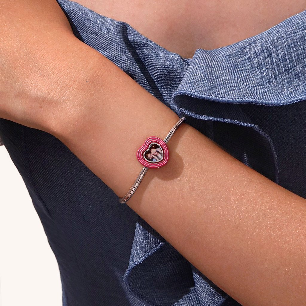 Multi-layer Heart Photo Charm image number 4