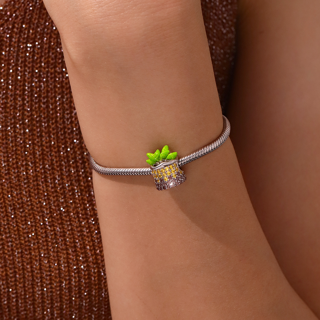Cute Elf Potted Plant Charm image number 6