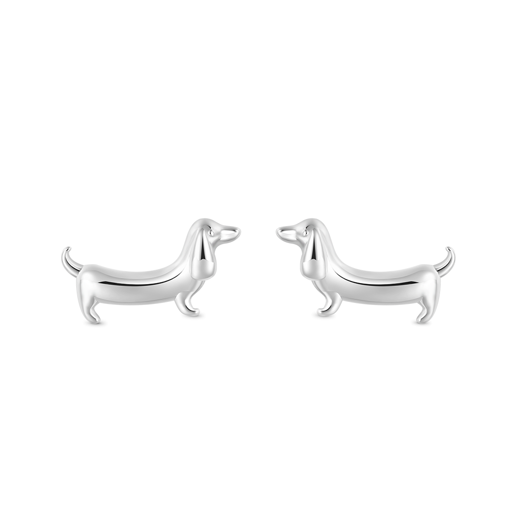 Dachshund Dog Stud Earrings image number 0
