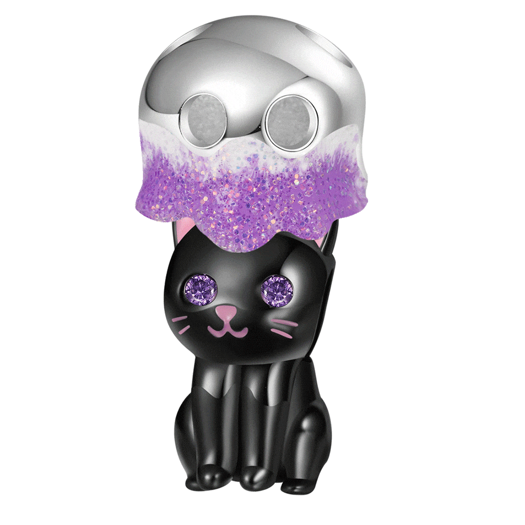 Double-layer Black Cat Charm image number 0