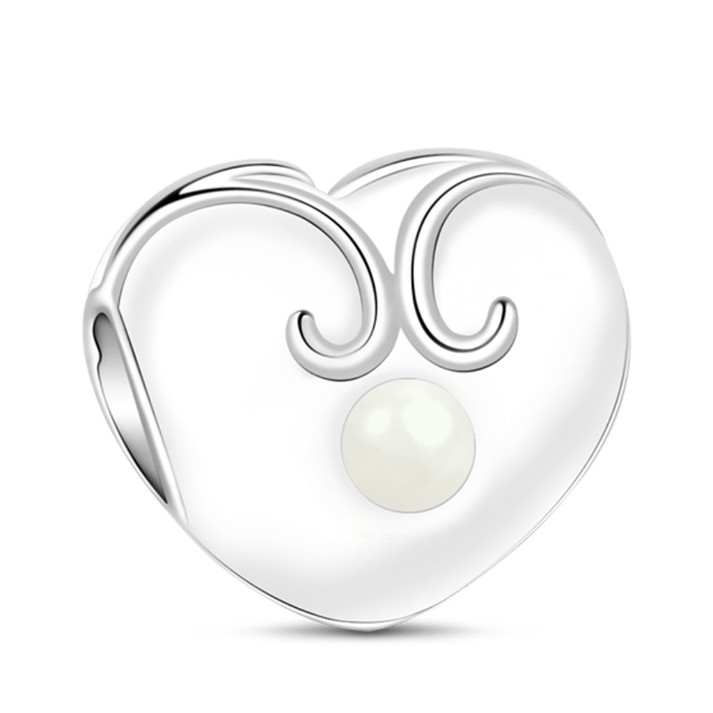 Heart Shape Pearl Charm image number 0