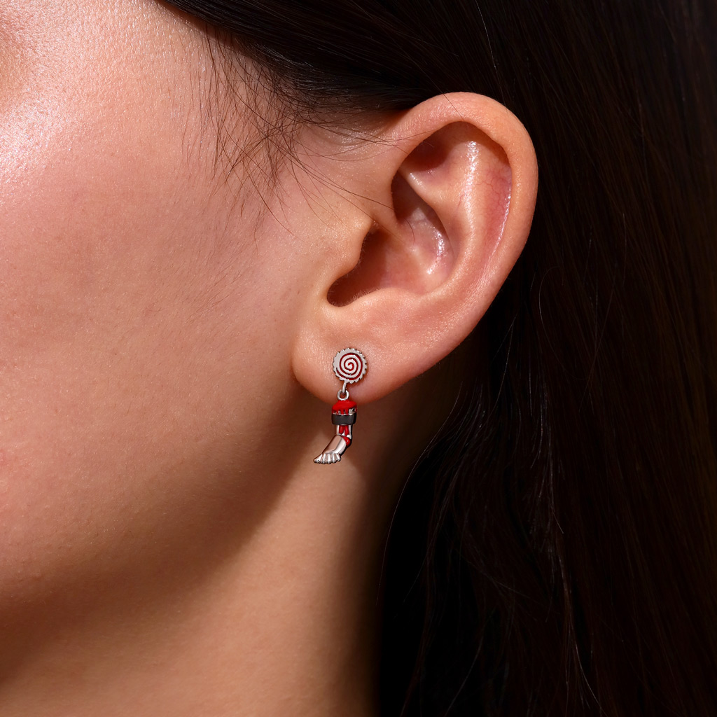 Bloody SAW Stud Earrings image number 3