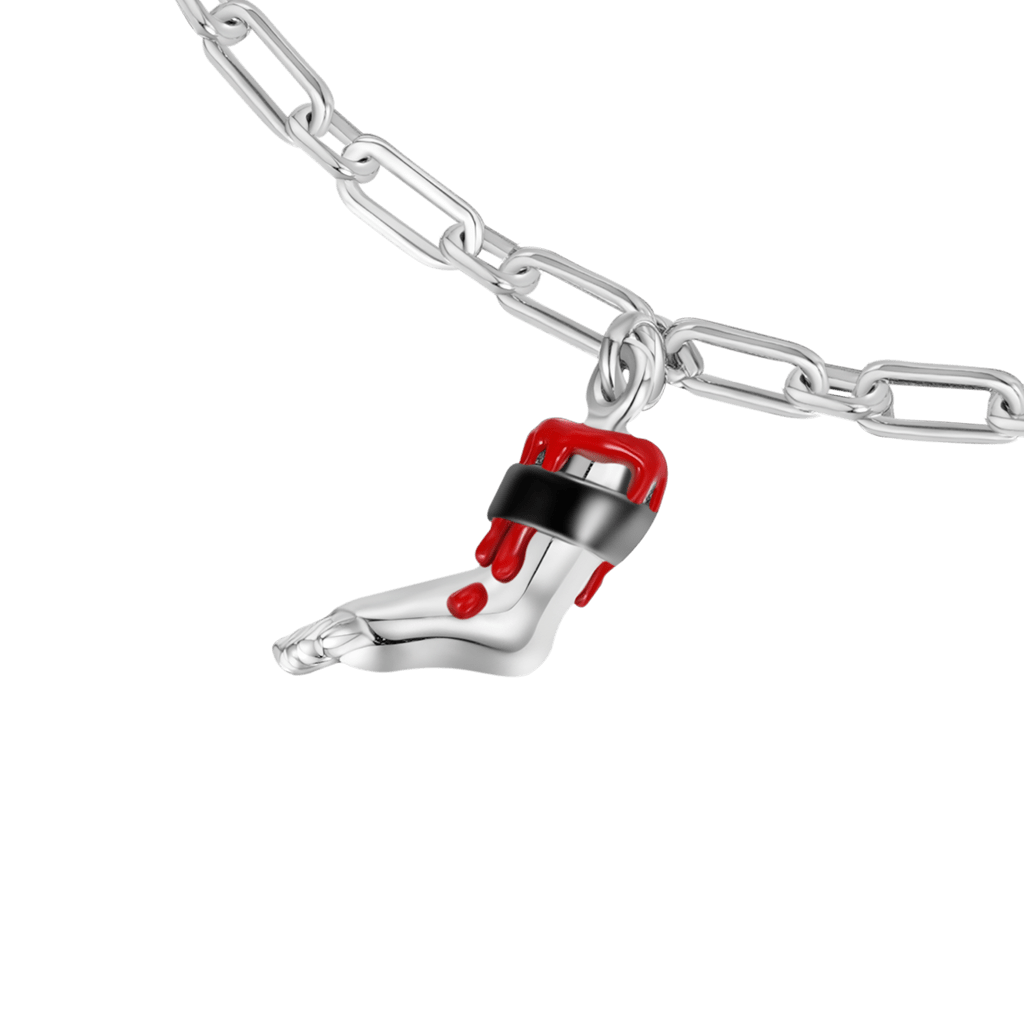 SAW Billy Severed Leg Chain Bracelet image number 2