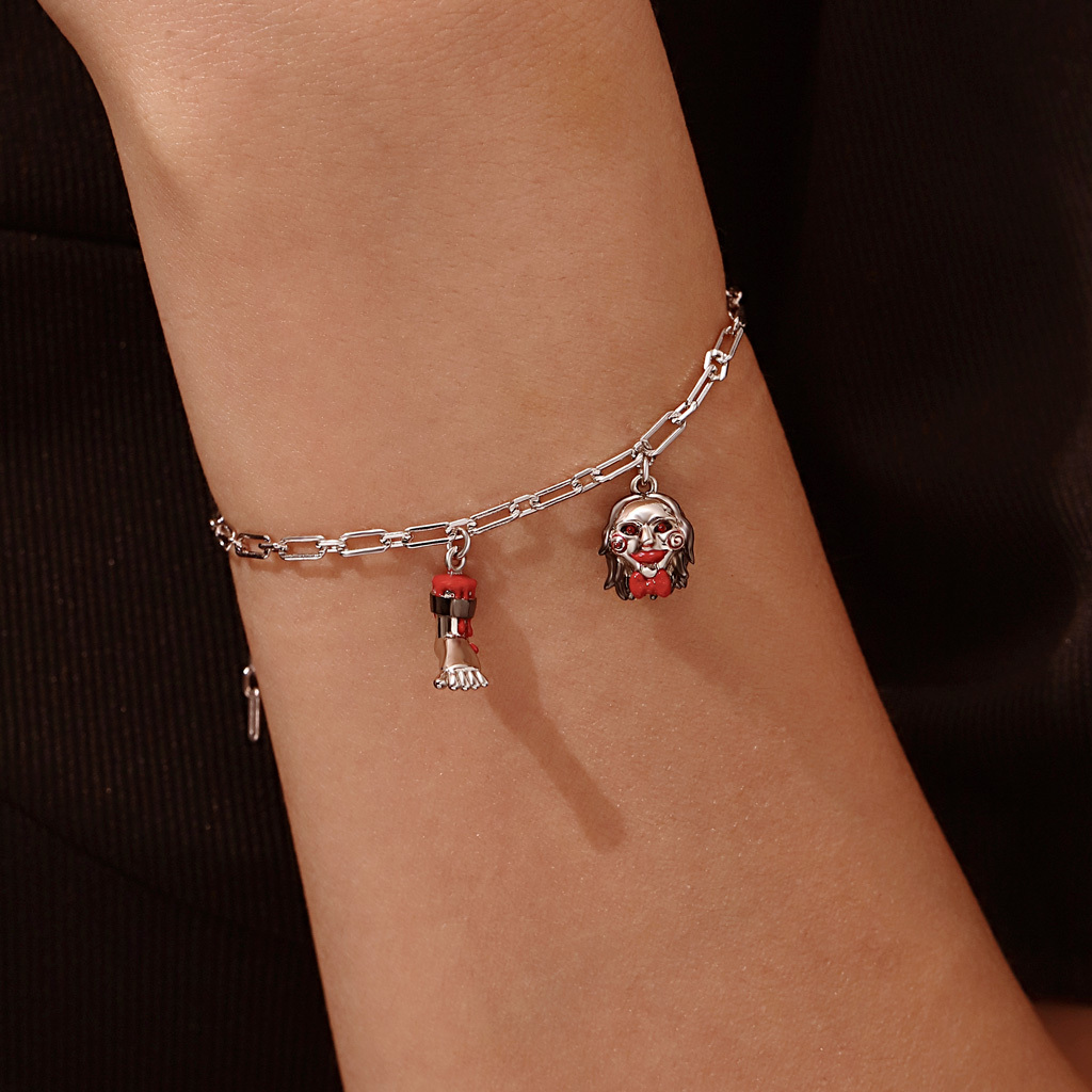 SAW Billy Severed Leg Chain Bracelet image number 6