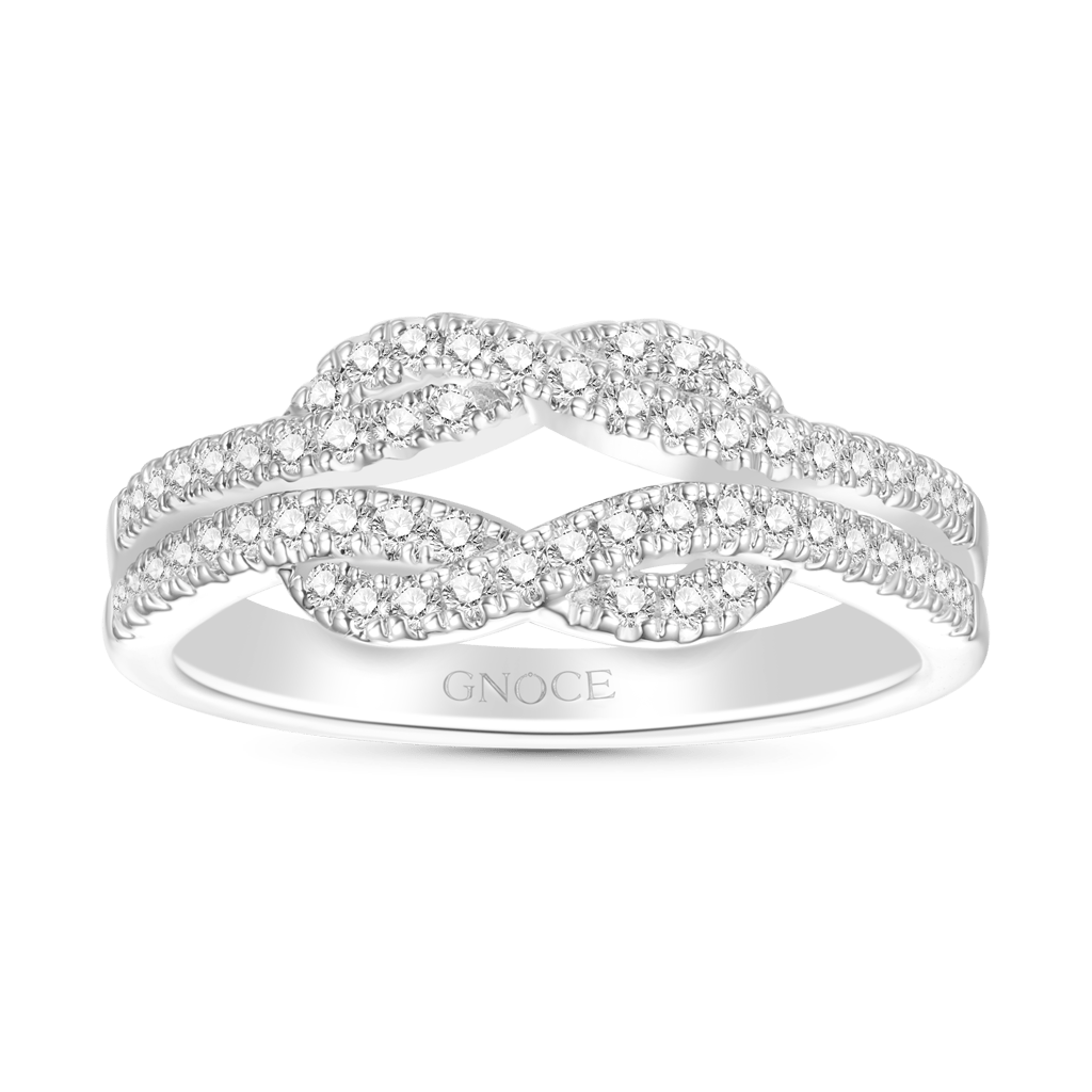 Infinite Pave White CZ Ring image number 0