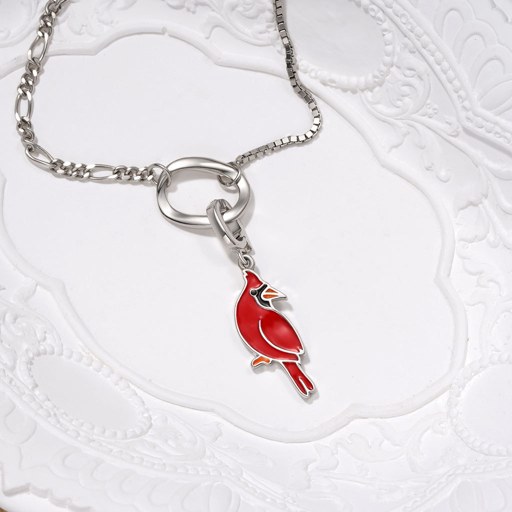 Red Parrot Clasp Clusters Charm image number 2
