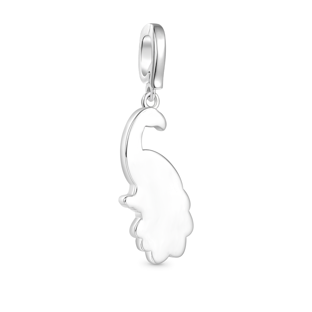 Peacock Spreads Its Tail Clasp Charm image number 1