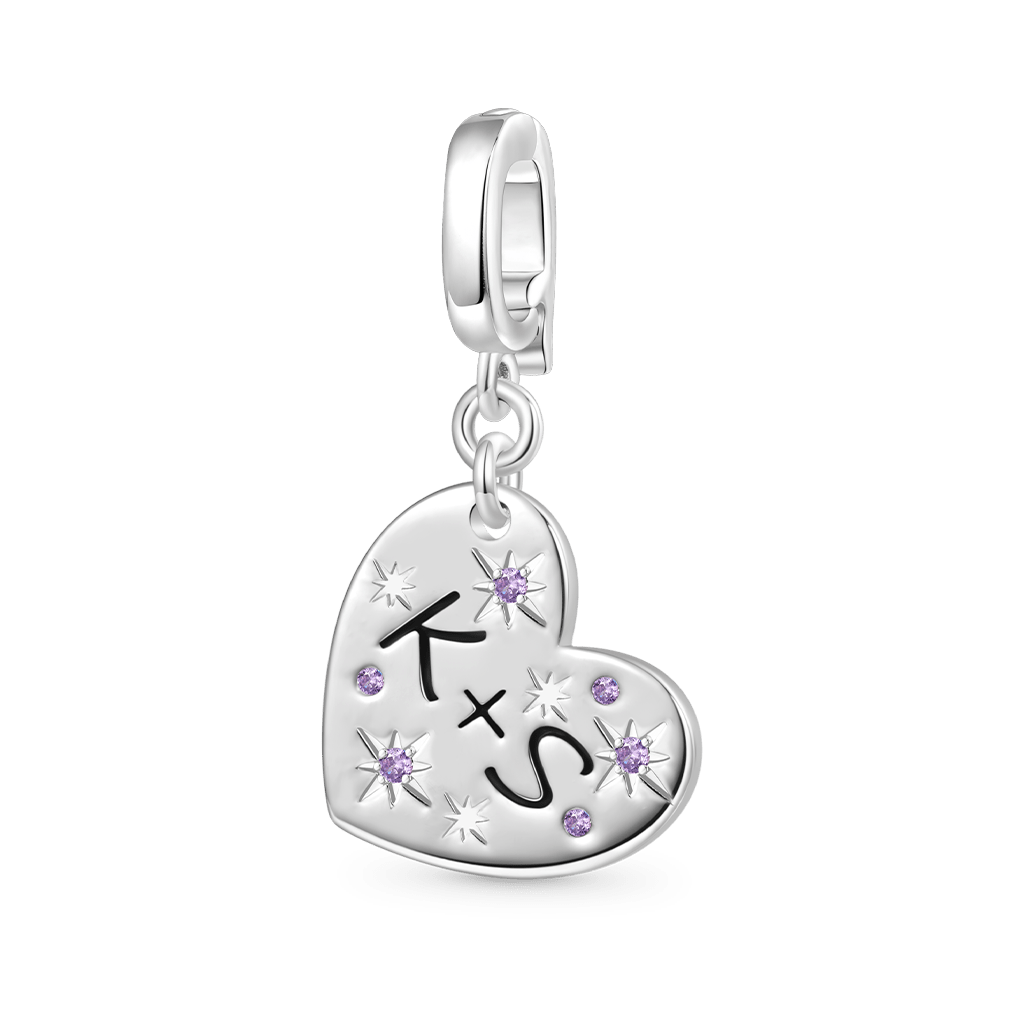 Engravable Love Clasp Clusters Charm image number 0