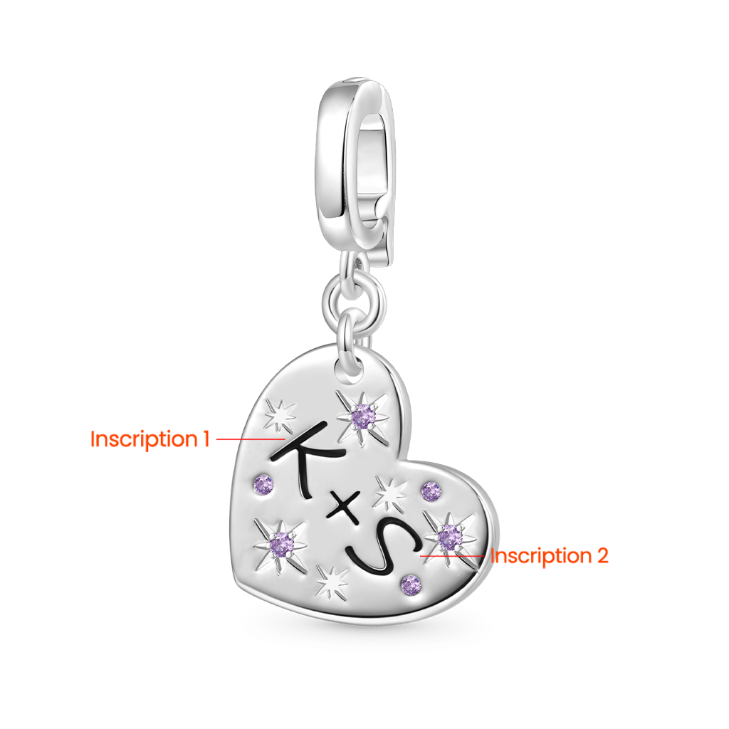 Engravable Love Clasp Clusters Charm image number 1