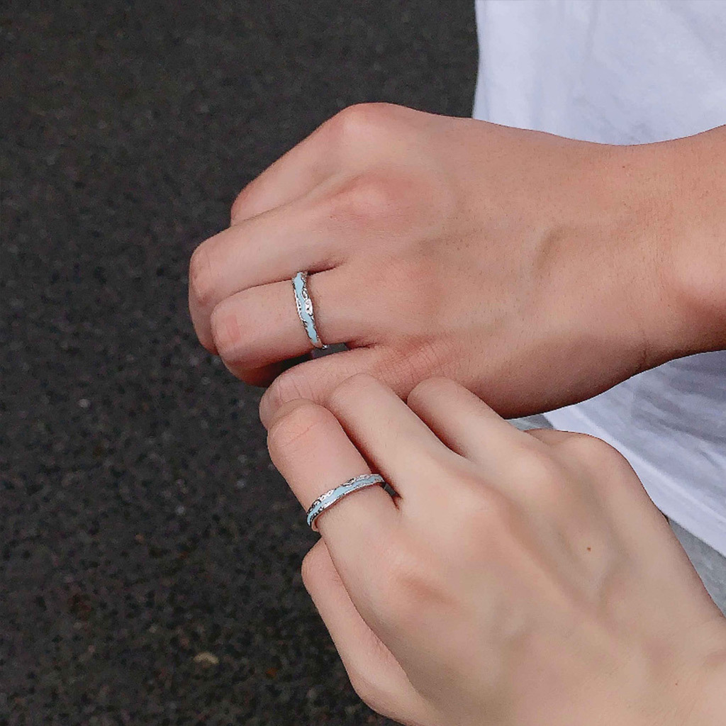 ‘Light Years Away’ Adjustable Couple Rings image number 4