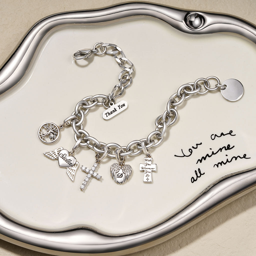 Heart Wings Clasp Clusters Charm image number 3