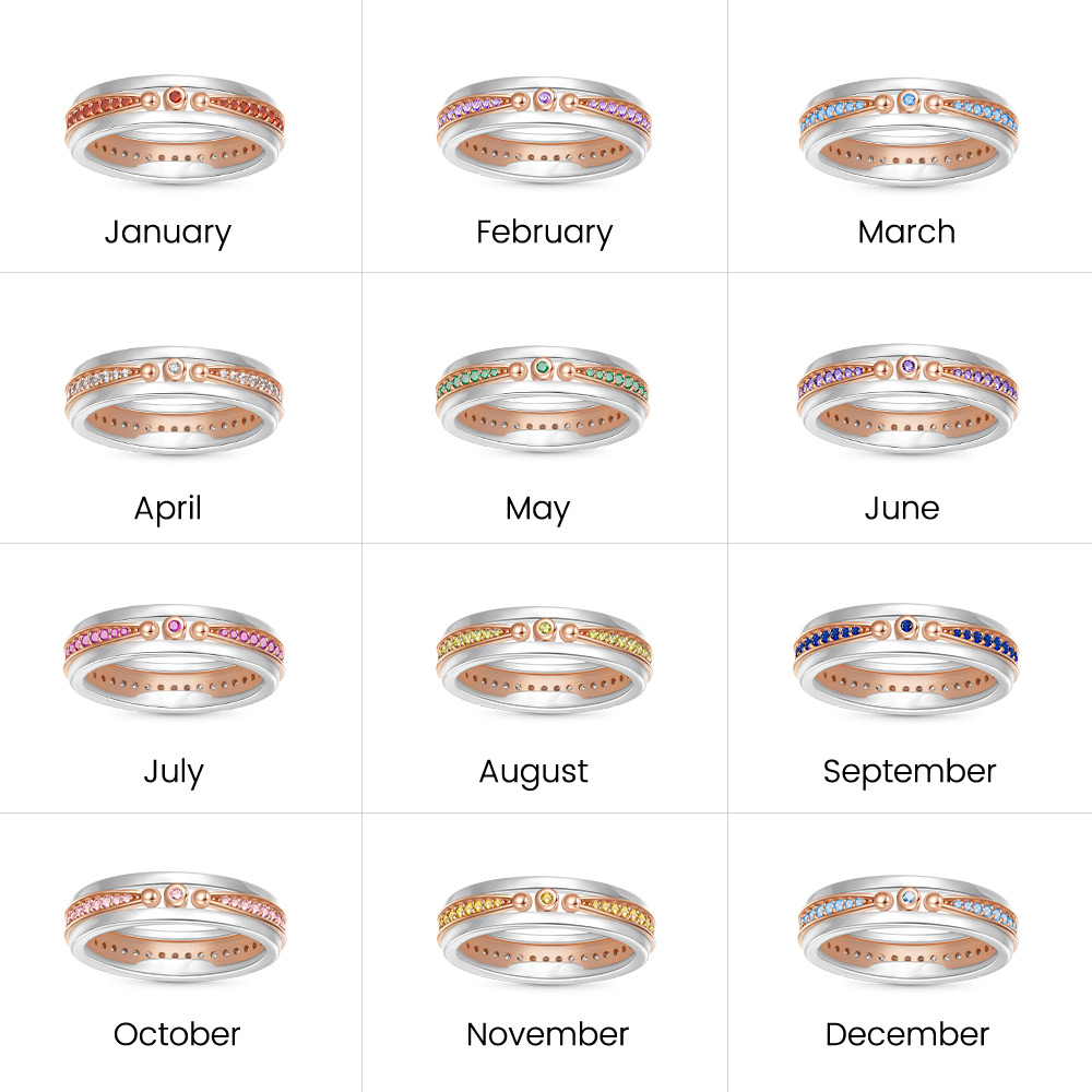 Linear Diamond Studded Rose Gold Ring image number 4