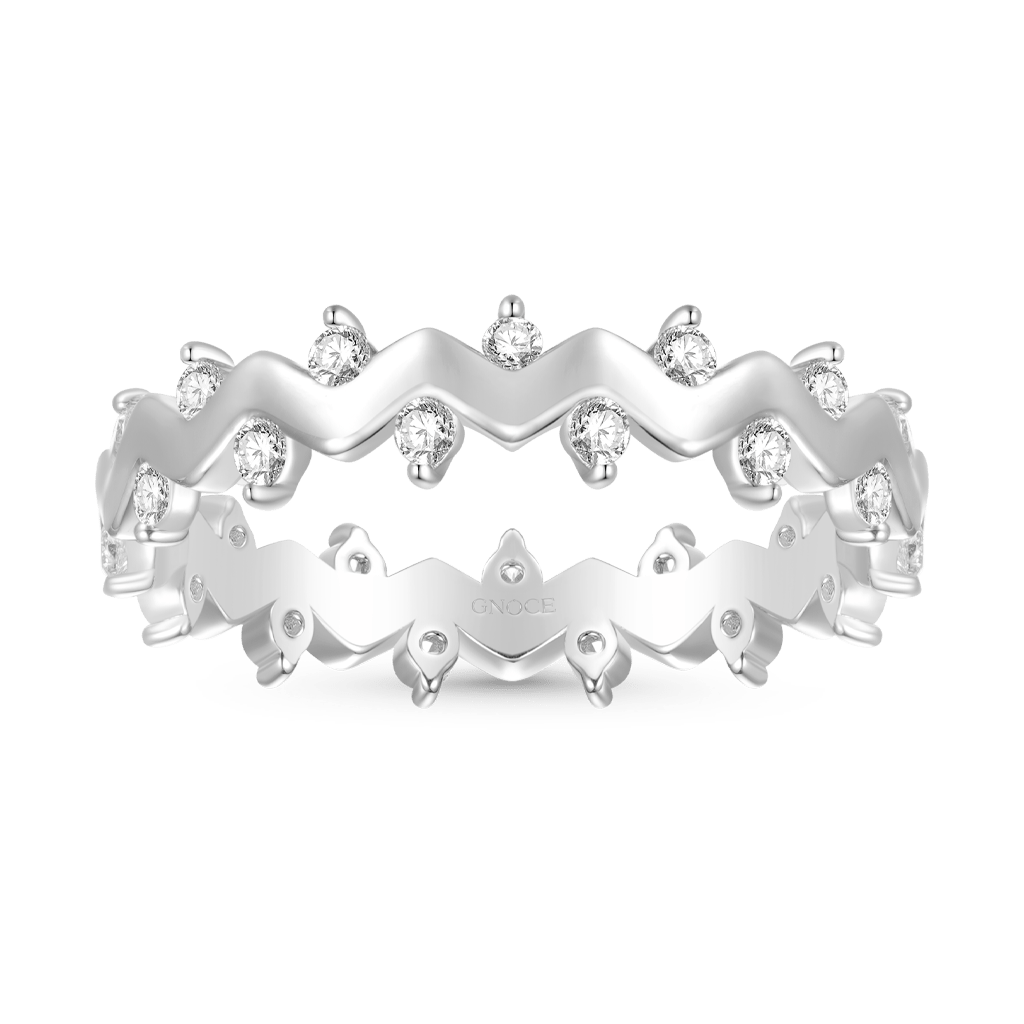 Shiny Smooth Wavy Band Ring image number 0