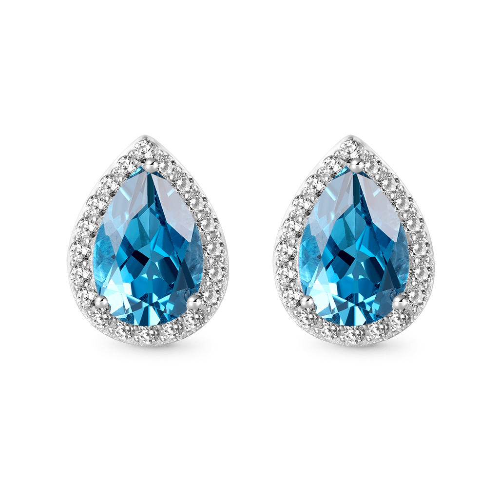 London Blue Topaz Stud Earrings image number 0