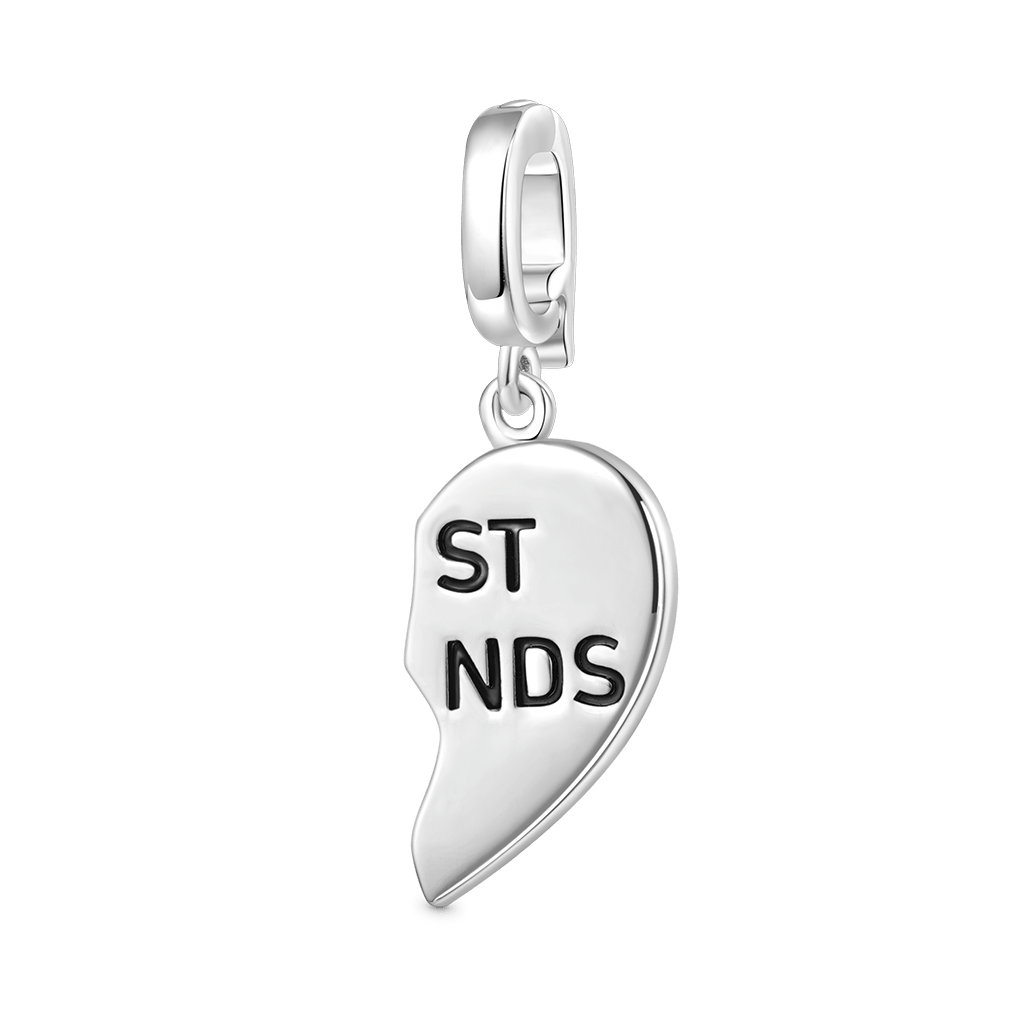 Best Friend Right Heart Clasp Charm image number 0