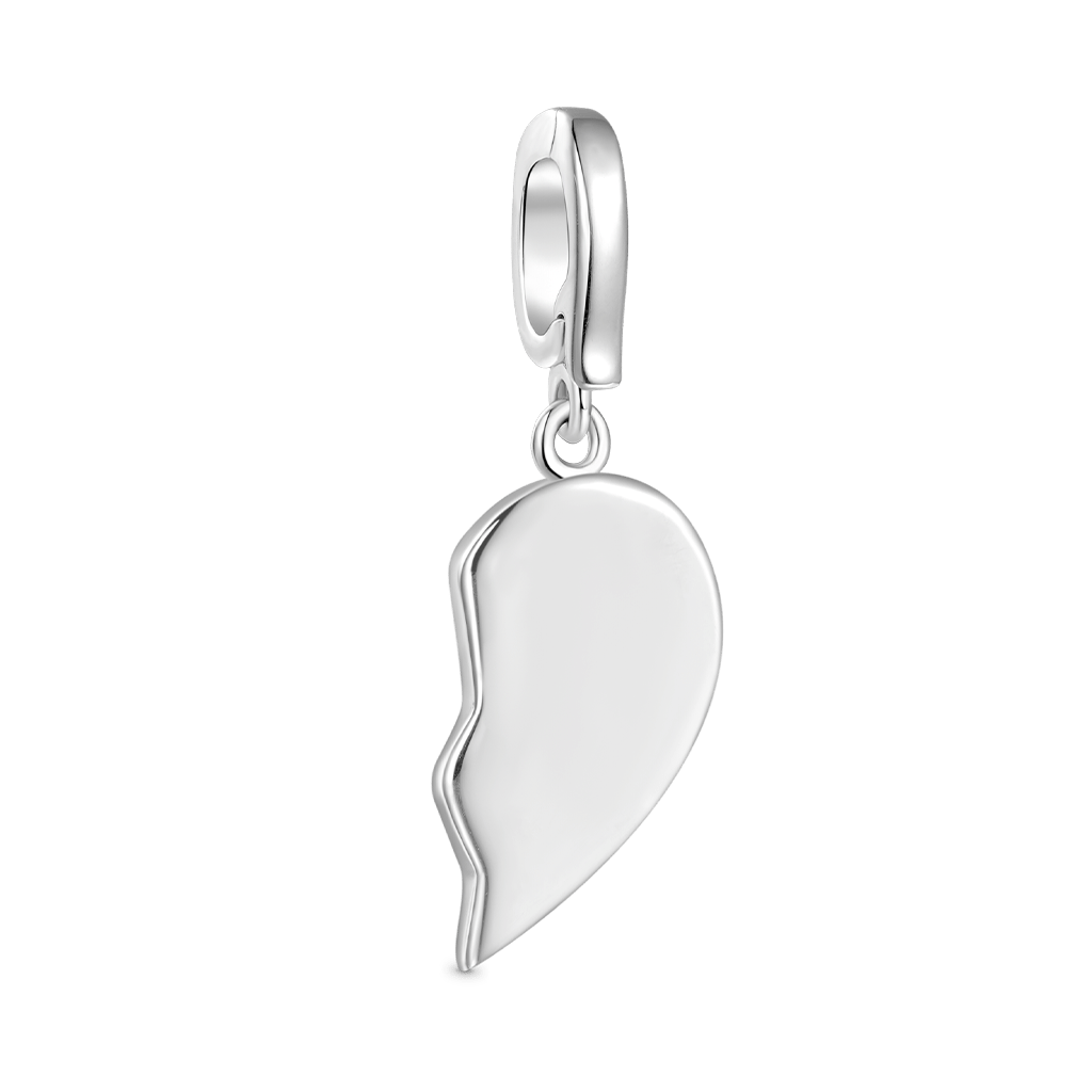Best Friend Left Heart Clasp Charm image number 1