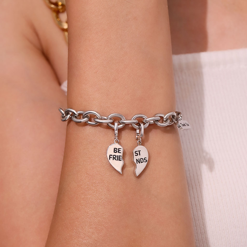 Best Friend Left Heart Clasp Charm image number 6