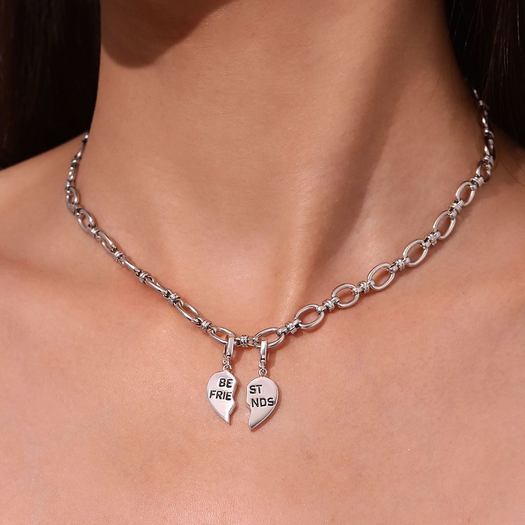 Best Friend Left Heart Clasp Charm image number 5