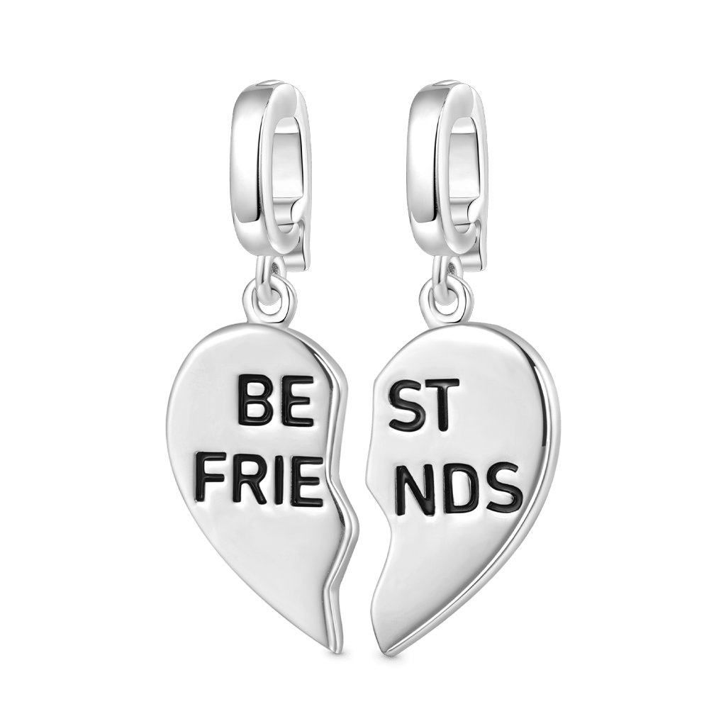 Best Friend Left Heart Clasp Charm image number 2