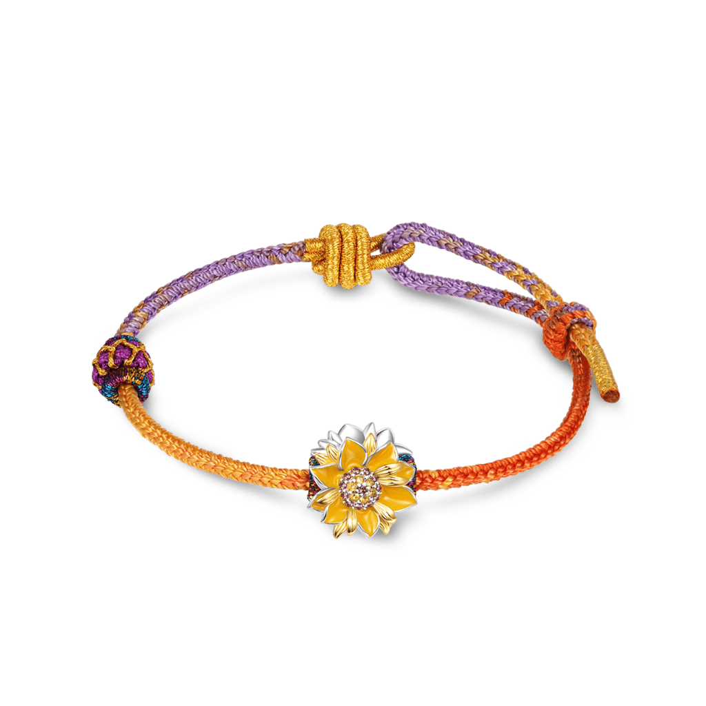 Red Bracelet with Charm image number 0