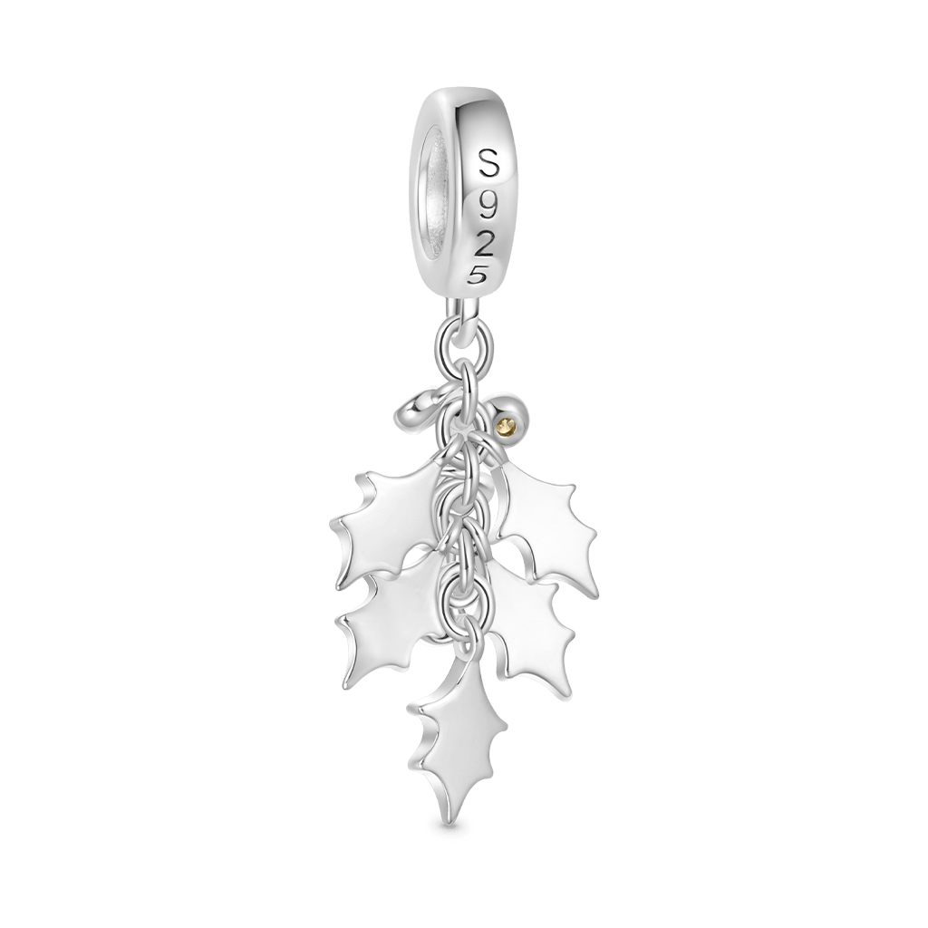 Christmas Green Holly Berries Pendant image number 2