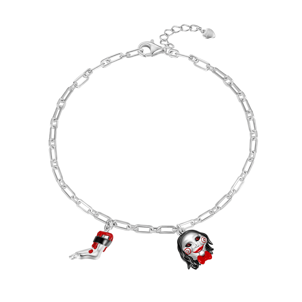 SAW Billy Severed Leg Chain Bracelet image number 1