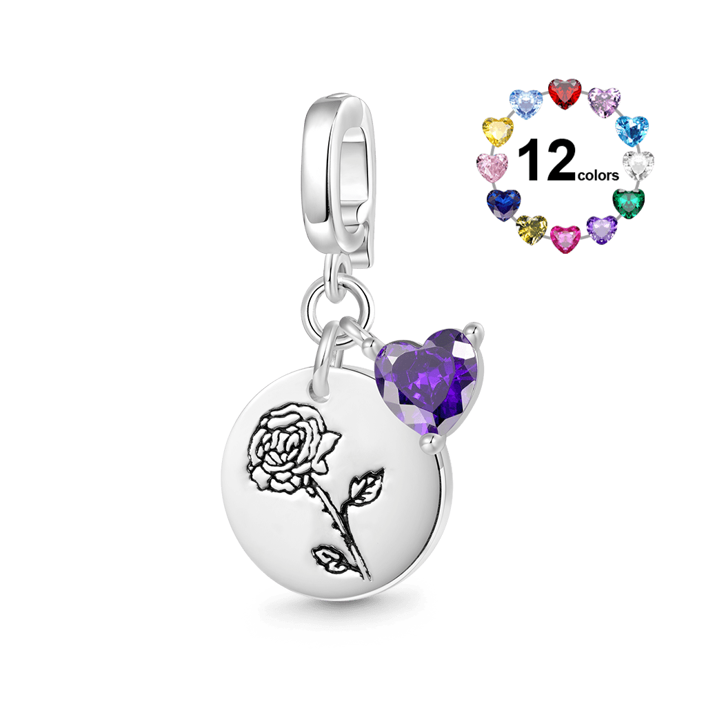 Birthday Flower Clasp Clusters Charm image number 0