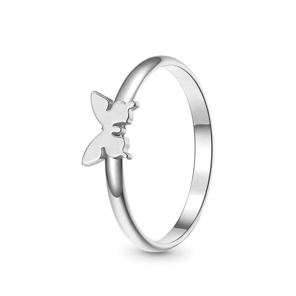 Butterfly Adjustable Couple Rings image number 2