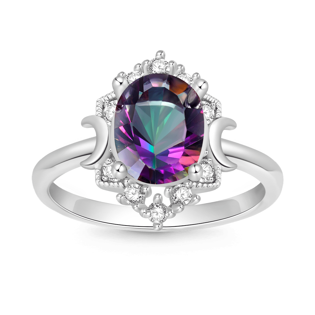 Mystic Colorful Moon Ring image number 0
