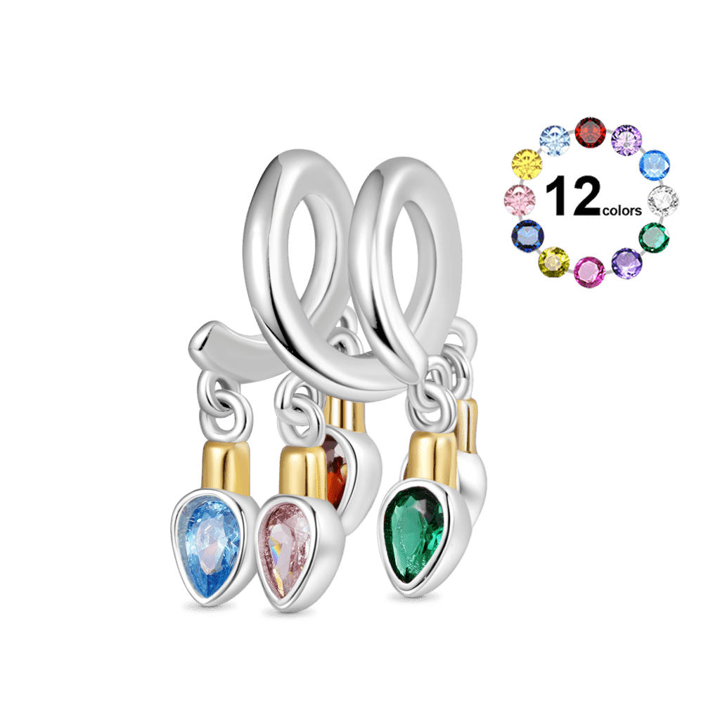 Christmas Candle Pear Lights Charm image number 0