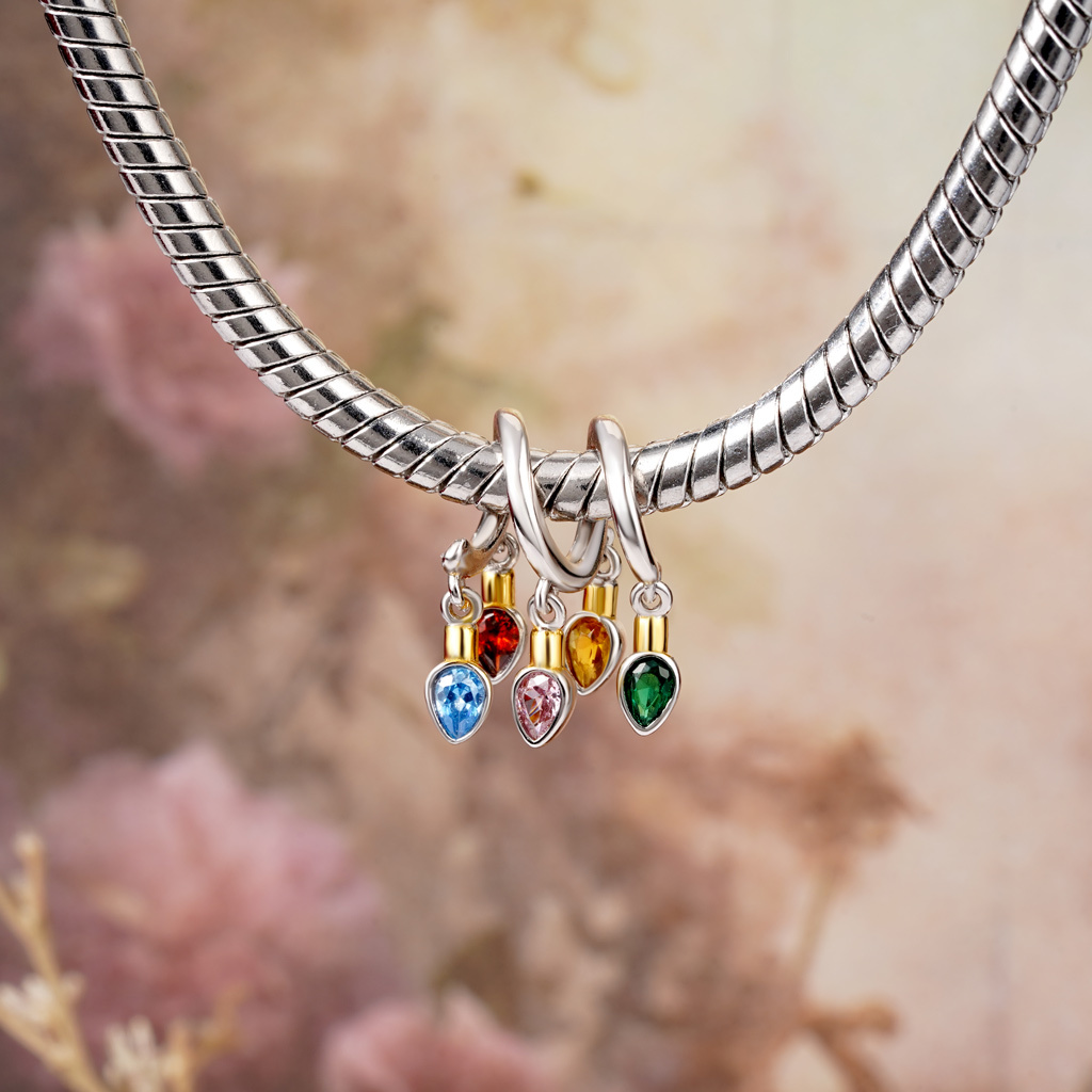 Christmas Candle Pear Lights Charm image number 4