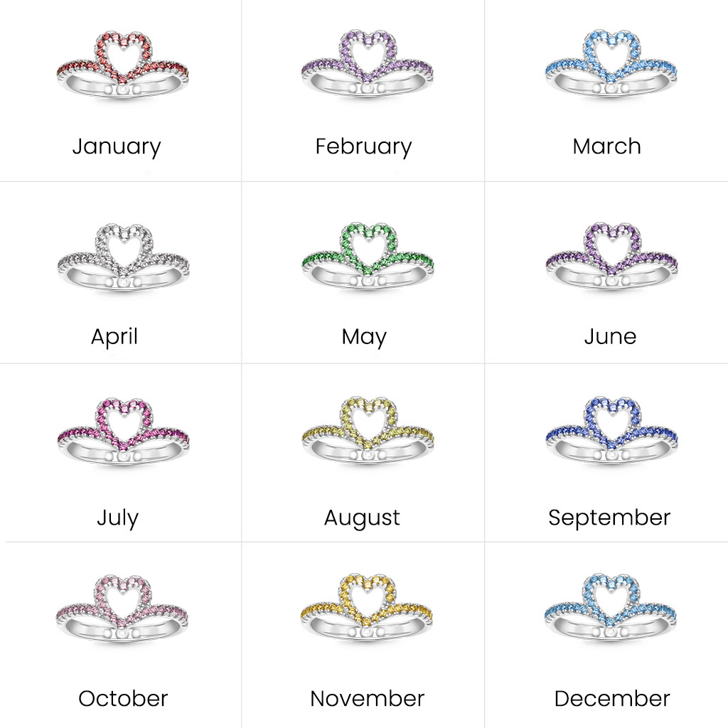 Love Pavé Birthstone Band Ring image number 5