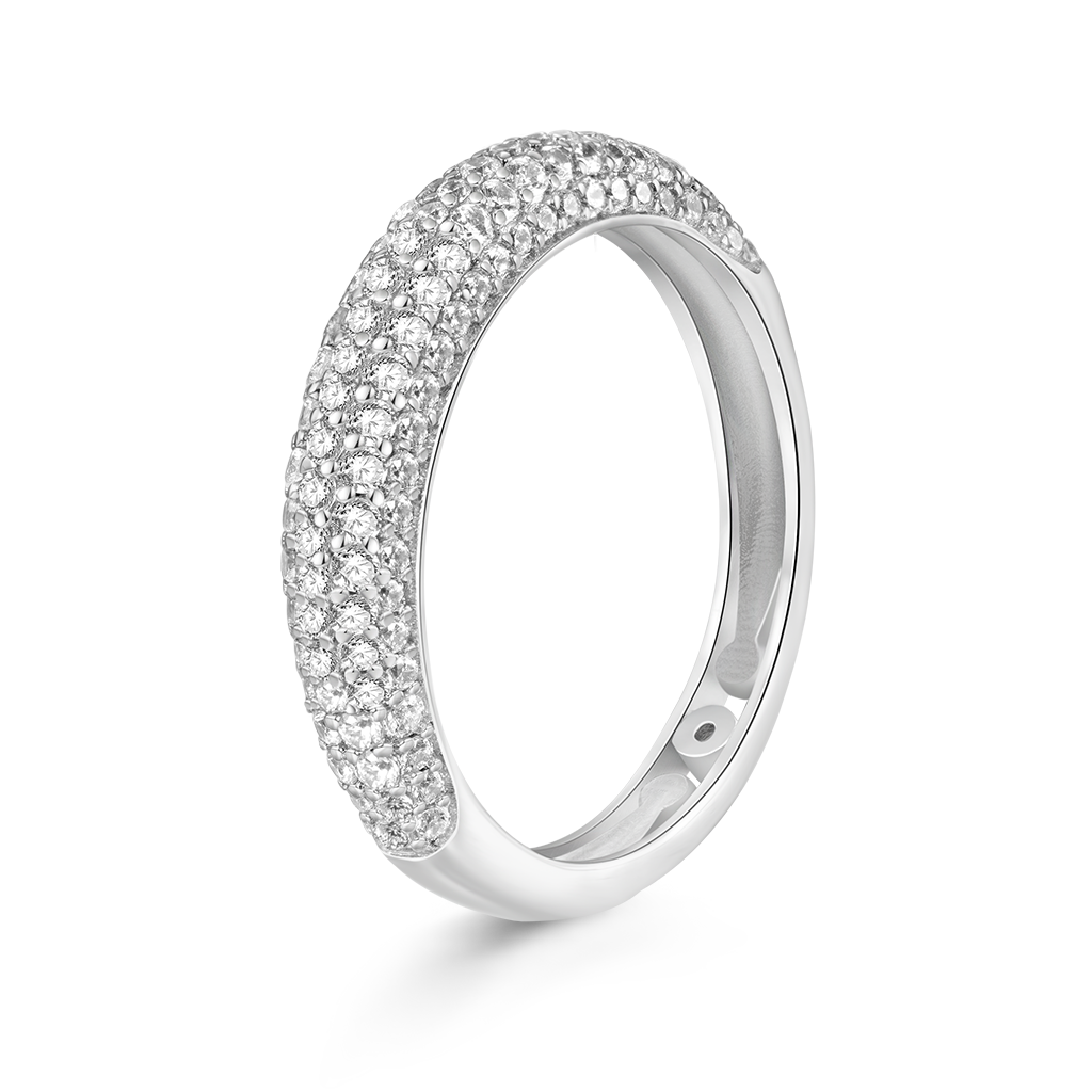 Pavé Diamond Thin Dome Band image number 1