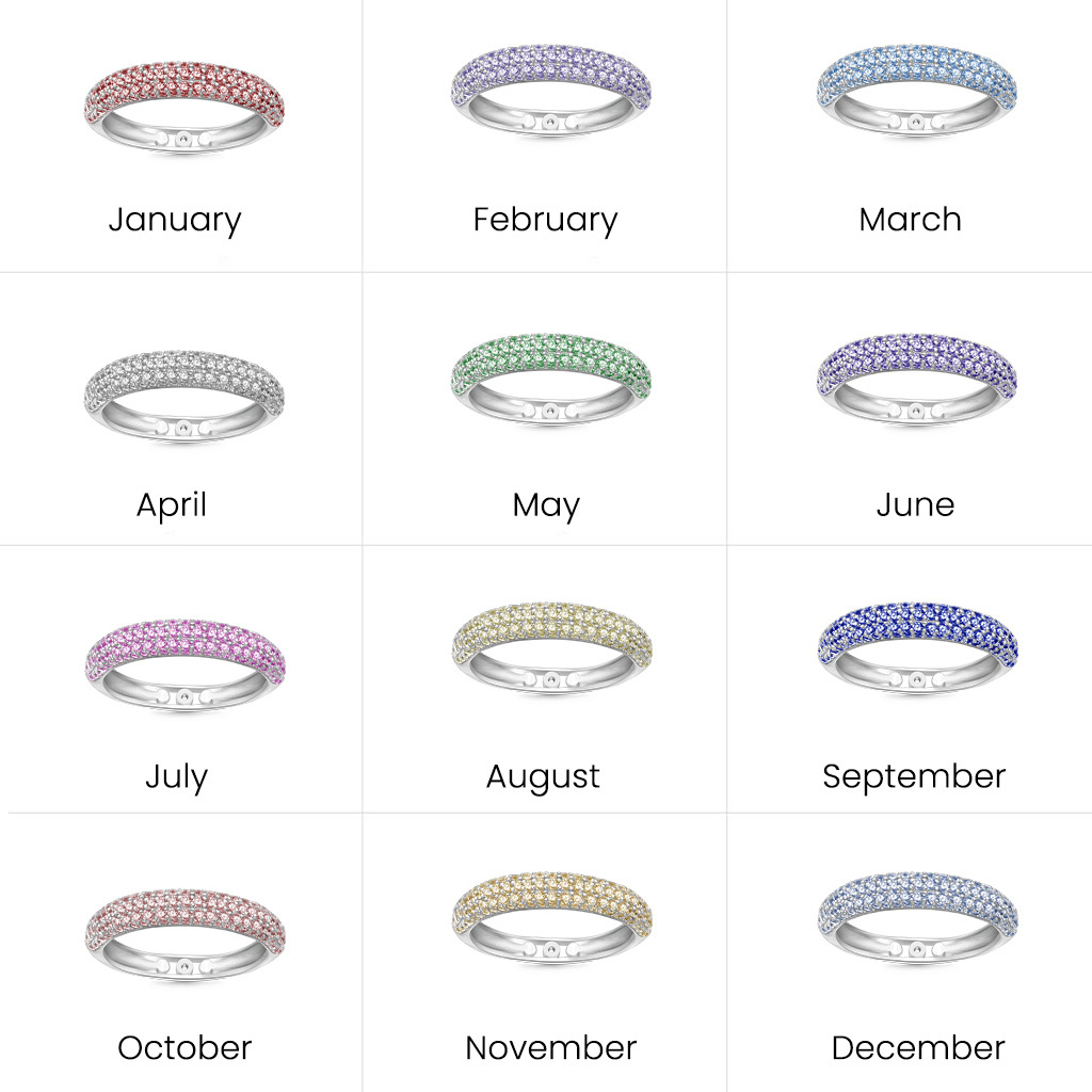 Pavé Diamond Thin Dome Band image number 5