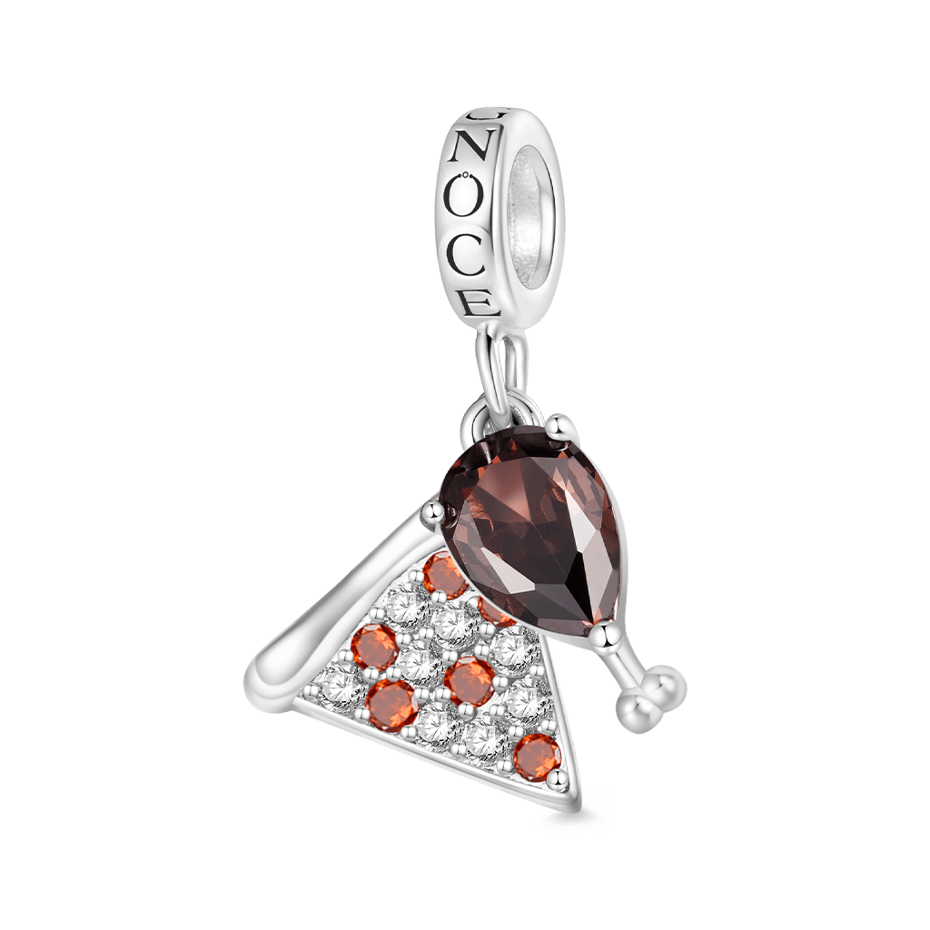 Pizza Chicken Leg Pendant image number 0