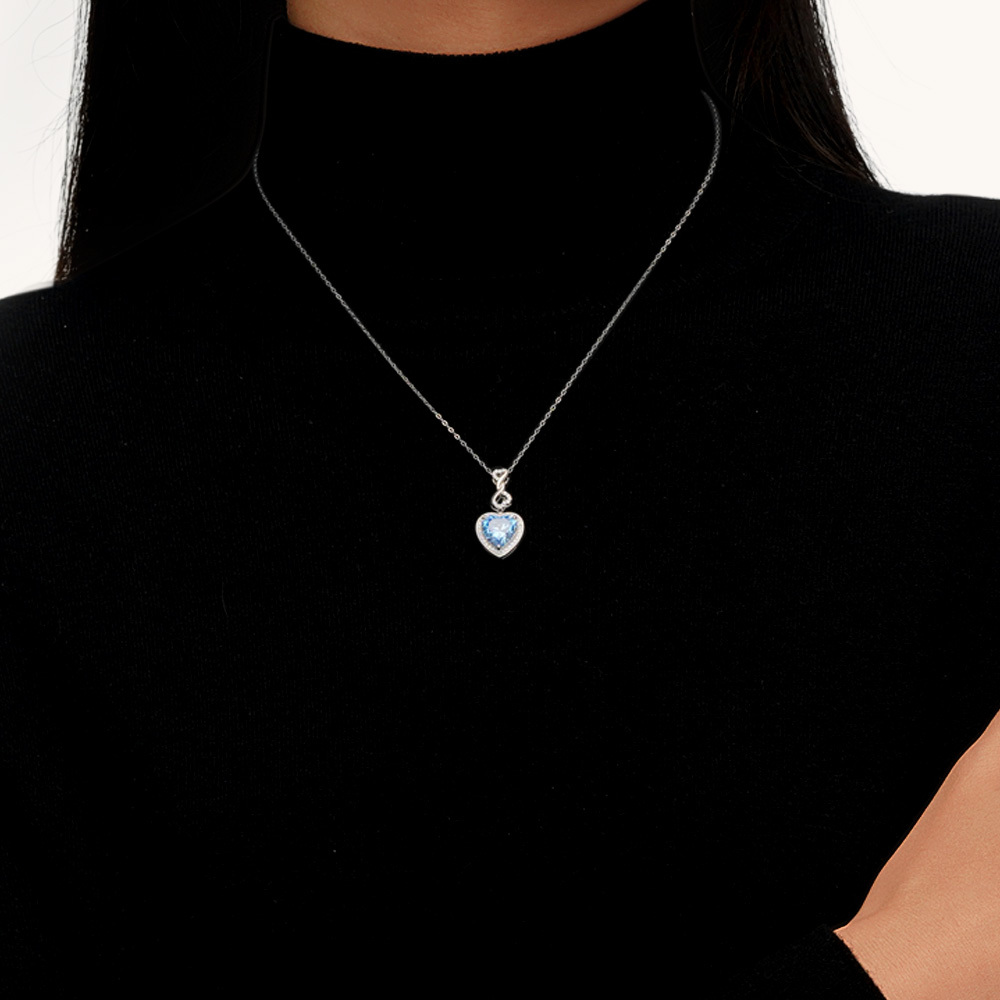 Infinite Love Buckle Heart Necklace image number 5