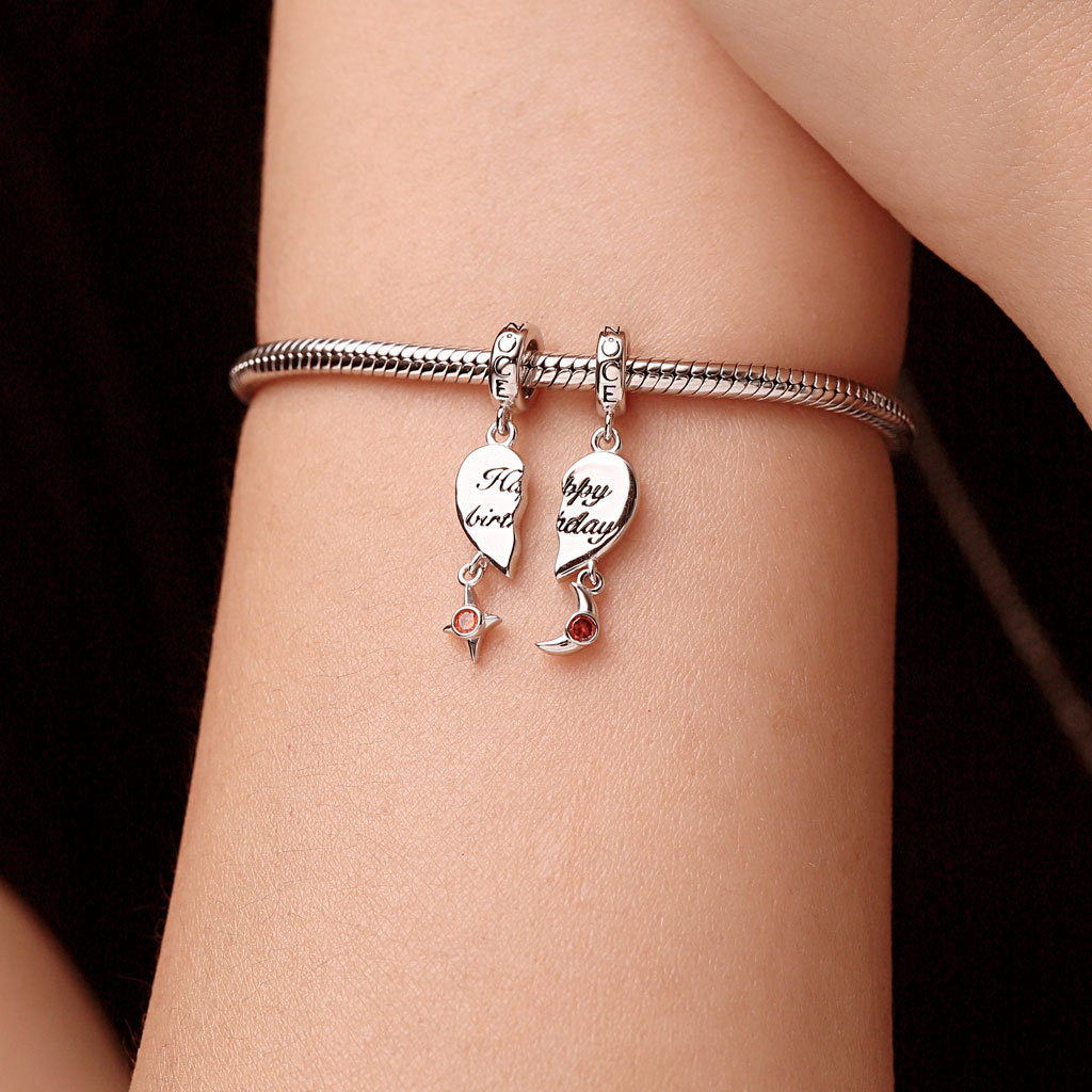 Love Engravable Name Double Pendant image number 5