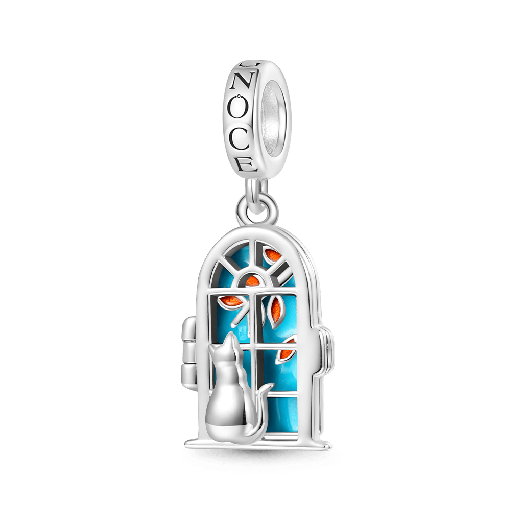 Window View Kitten Pendant image number 1