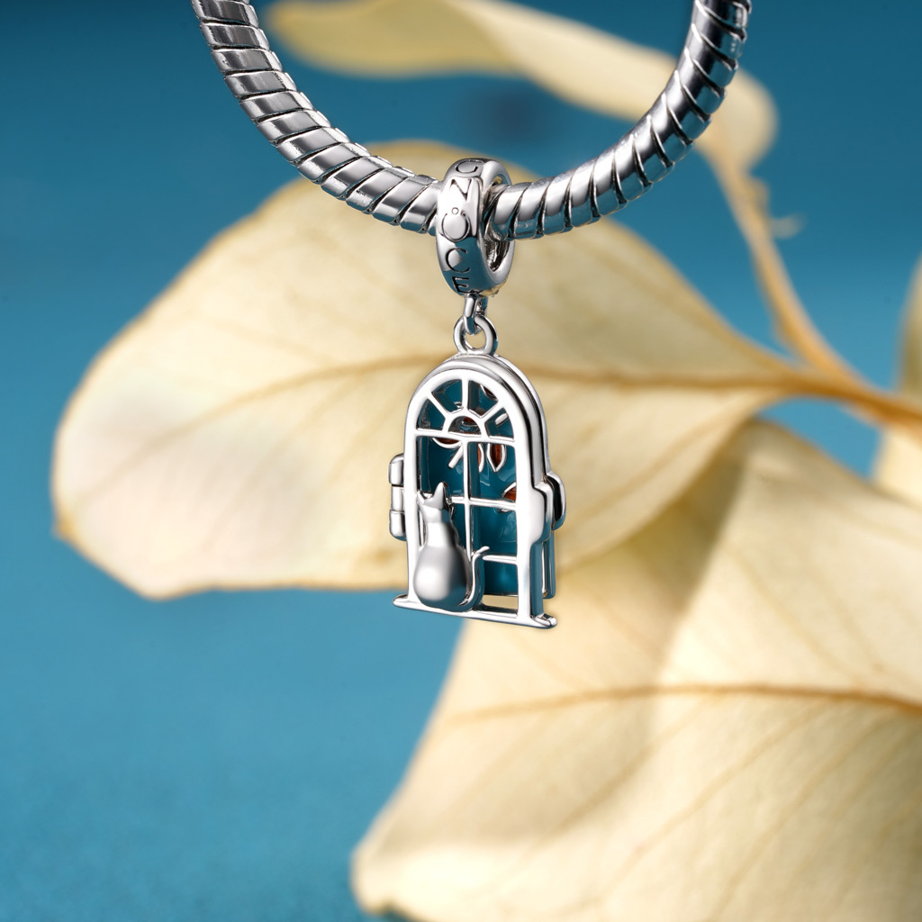 Window View Kitten Pendant image number 3