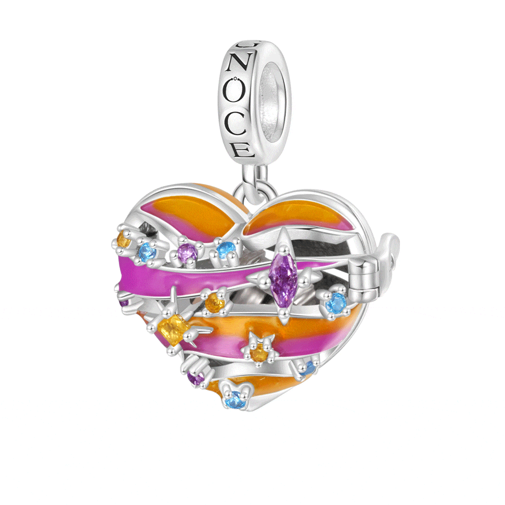 Heart Wireless LED Glow Mercury Pendant image number 0
