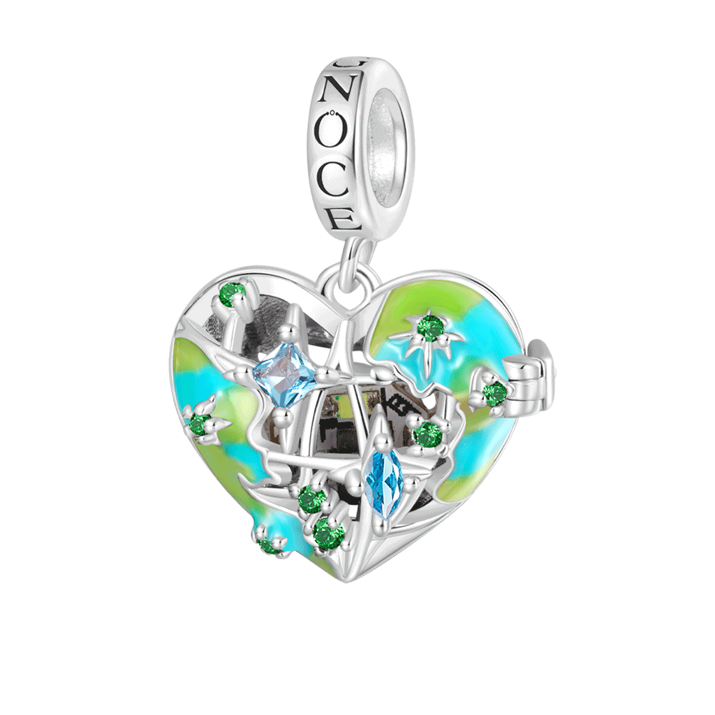 Heart Wireless LED Glow Earth Pendant image number 0