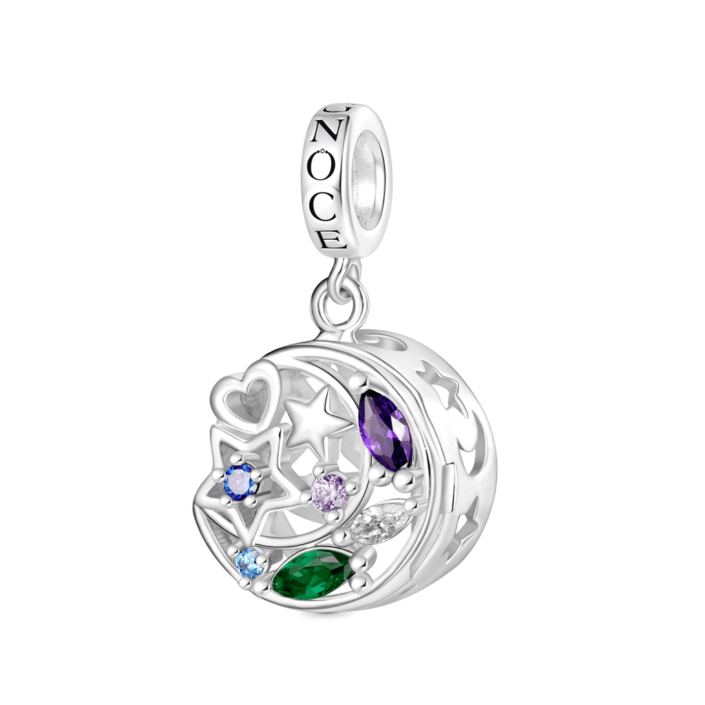 Wireless LED Star Moon Pendant image number 2