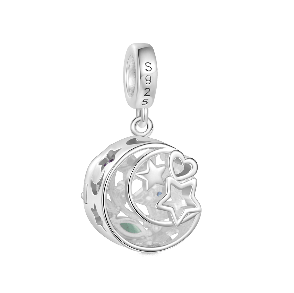 Wireless LED Star Moon Pendant image number 3