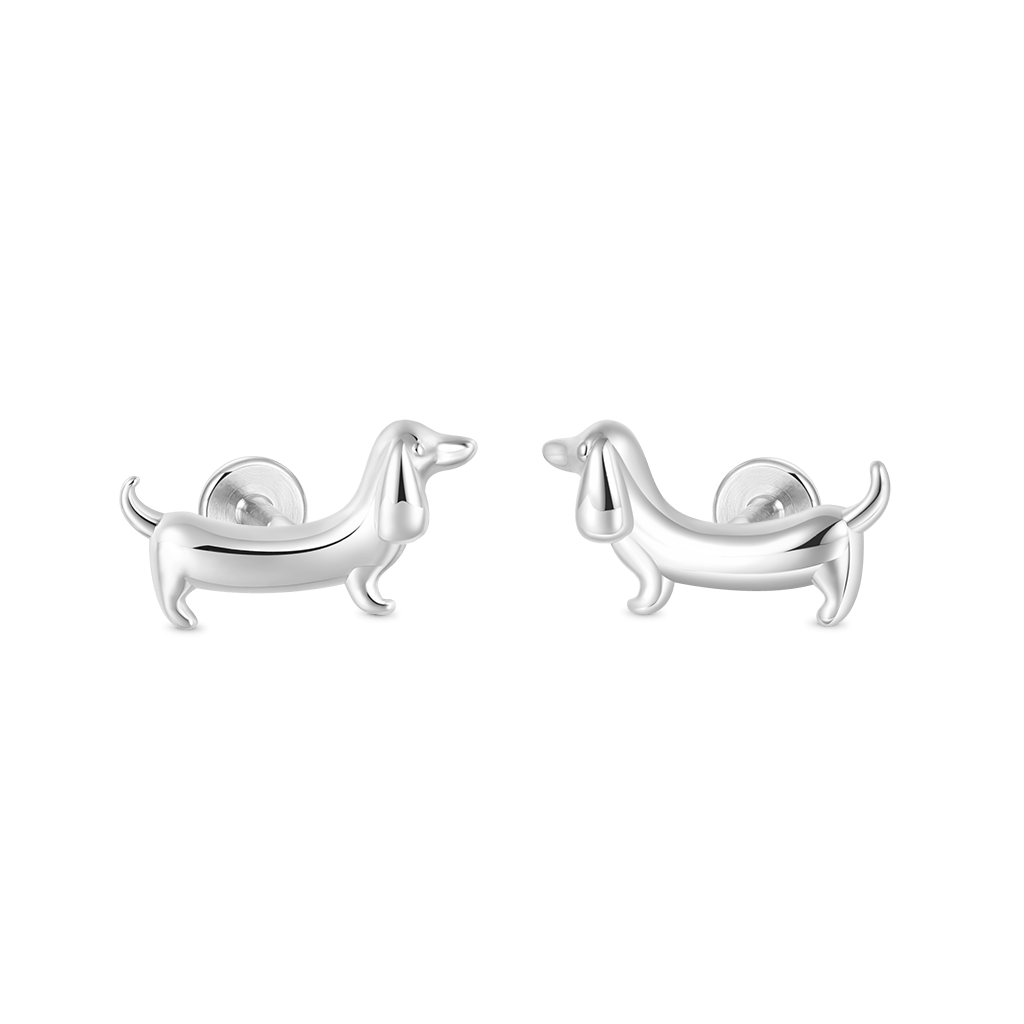 Dachshund Dog Nap Earrings image number 0