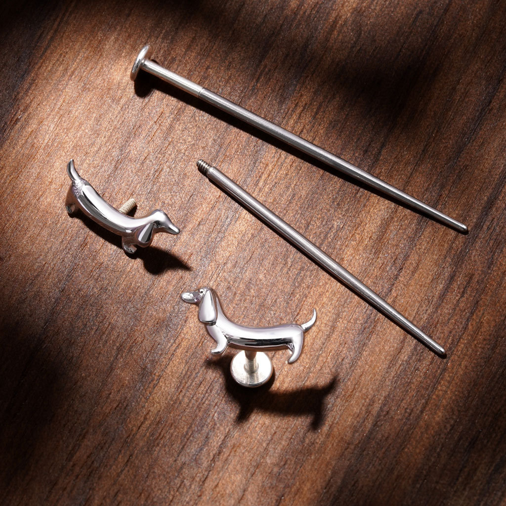 Dachshund Dog Nap Earrings image number 3