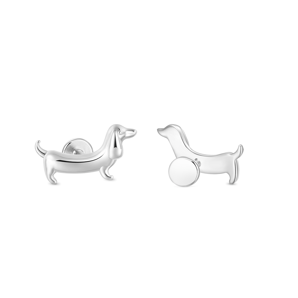 Dachshund Dog Nap Earrings image number 1